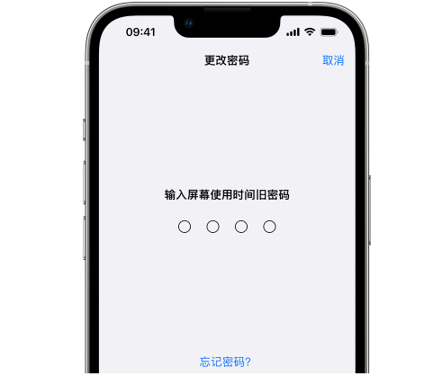 宁安iPhone屏幕维修分享iPhone屏幕使用时间密码忘记了怎么办 