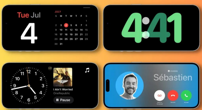 宁安苹果手机维修分享iOS17横屏充电待机显示有什么好处 