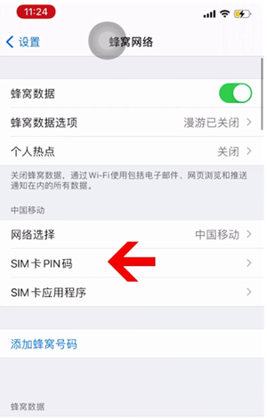 宁安苹果14维修网分享如何给iPhone14的SIM卡设置密码 