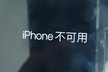 宁安苹果服务网点分享锁屏界面显示“iPhone 不可用”如何解决 