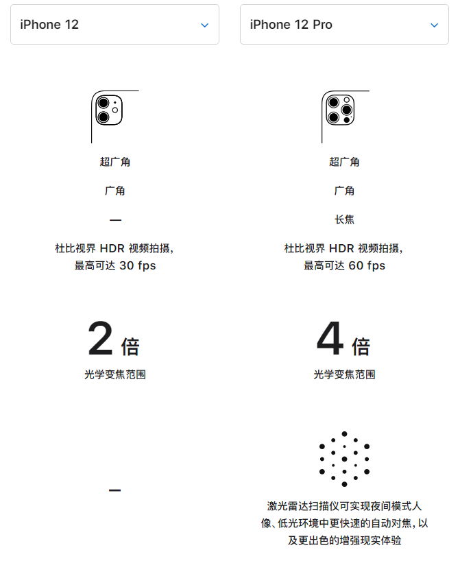 宁安苹果手机维修分享苹果 iPhone 12 与 iPhone 12 Pro 选哪款 